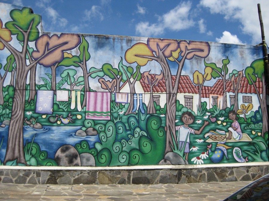 Street mural in Ataco, El Salvador 